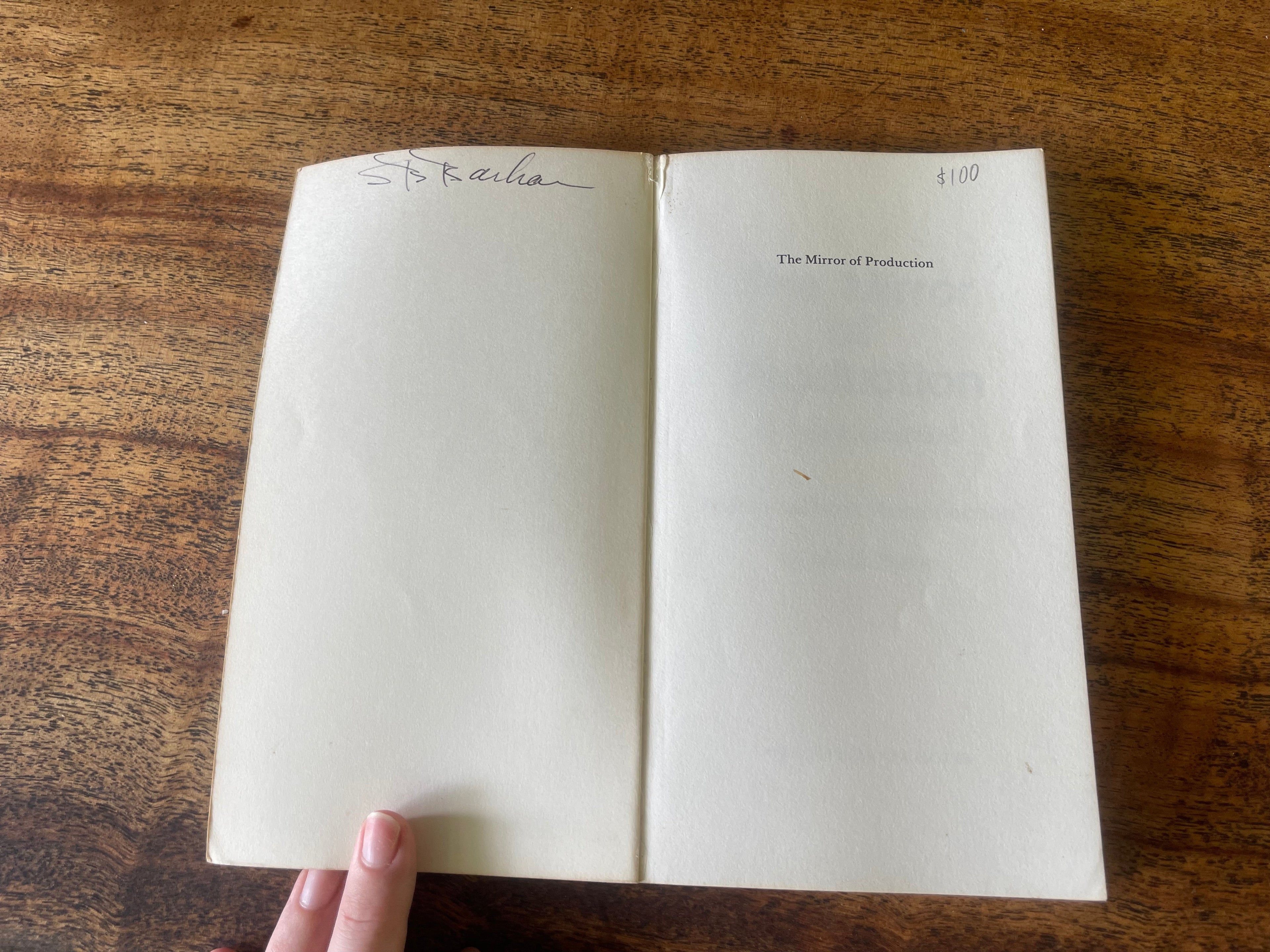 The Mirror of Production - Baudrillard, Jean