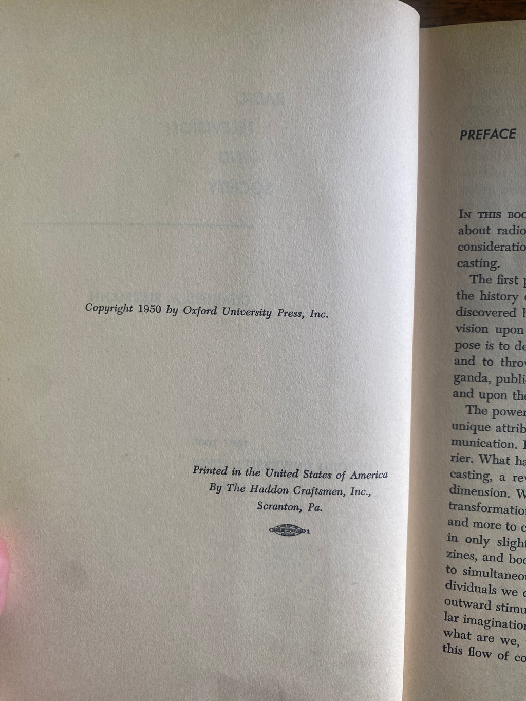 Radio, Television, and Society - Siepmann, Charles A.