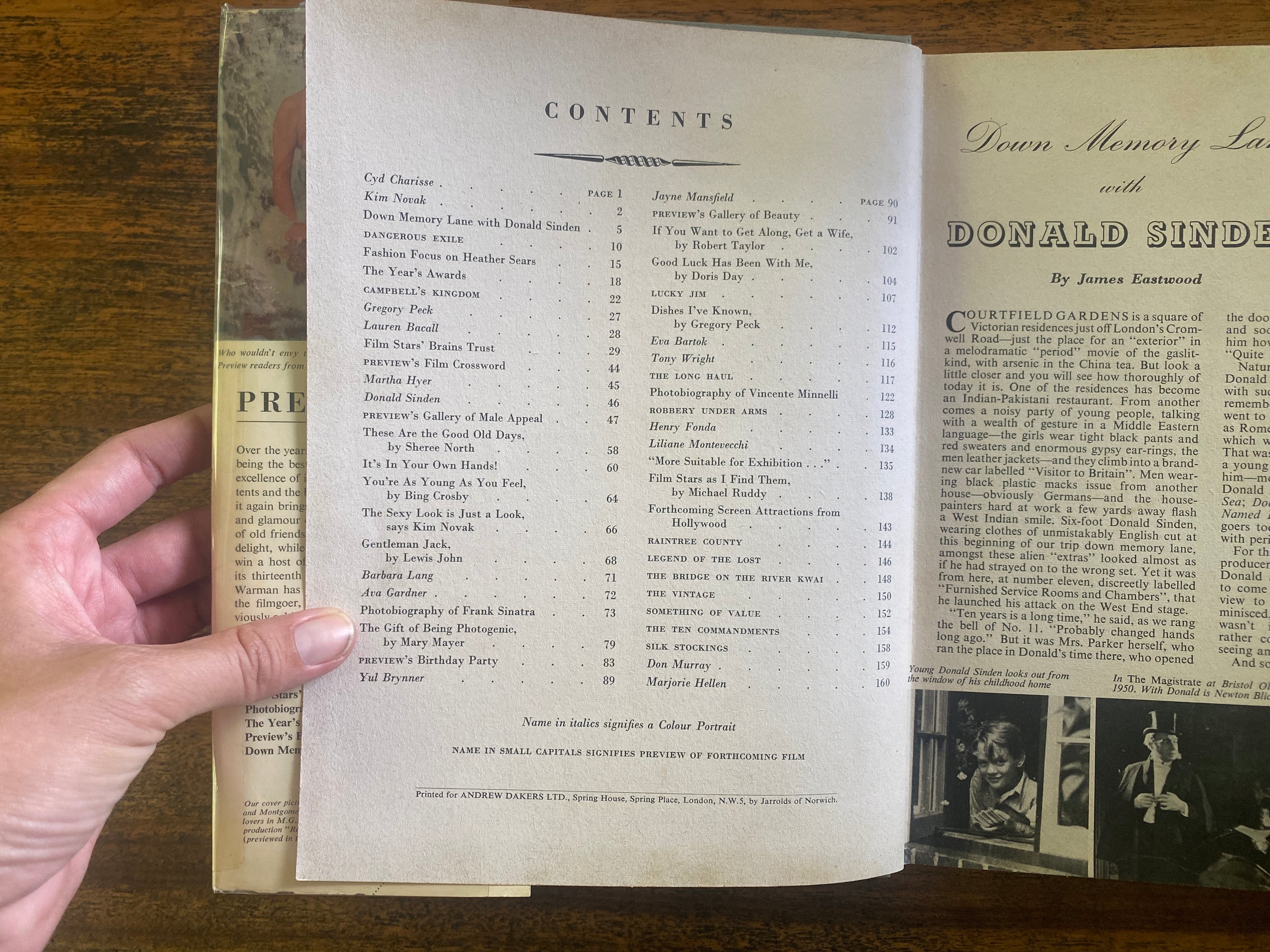 Film Review Hollywood & London 1958 - (Ed.) Warman, Eric