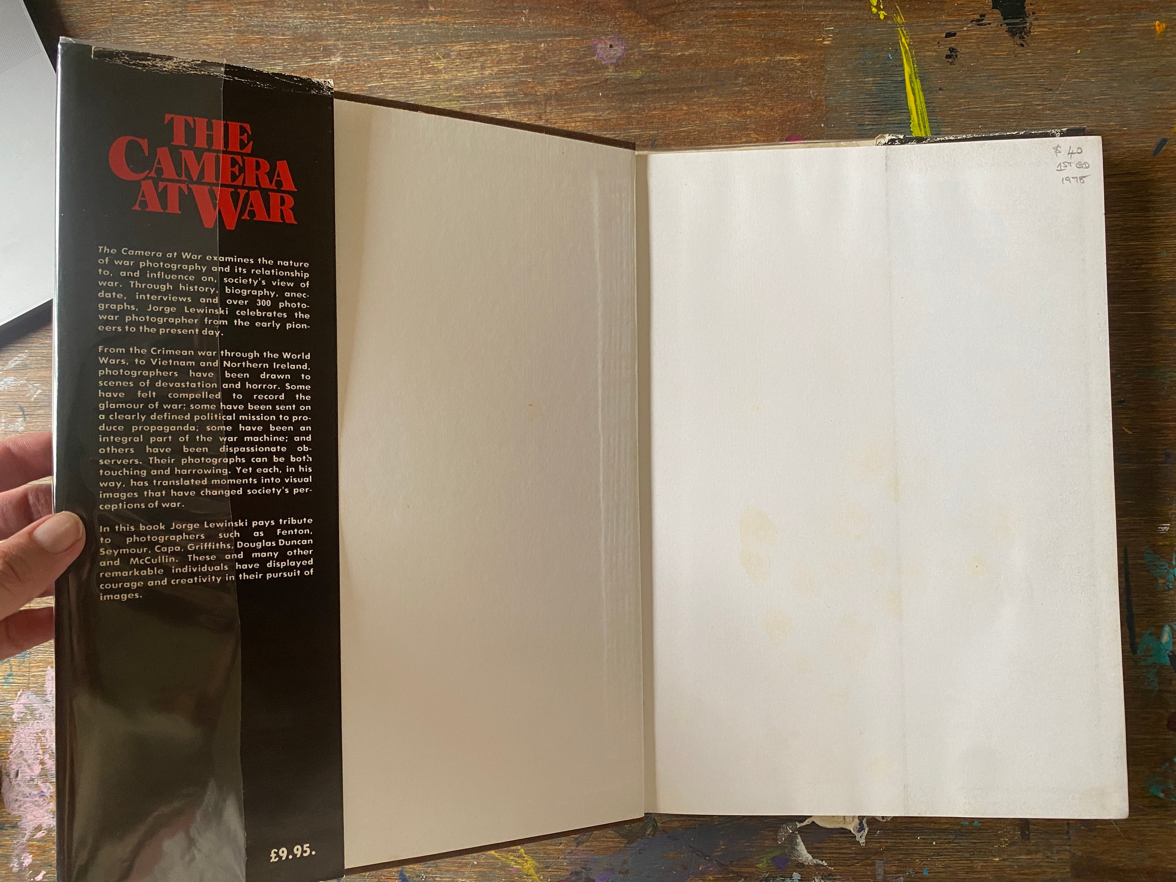 The Camera At War; War Photography from 1848 to the present day - Lewinski, Jorge