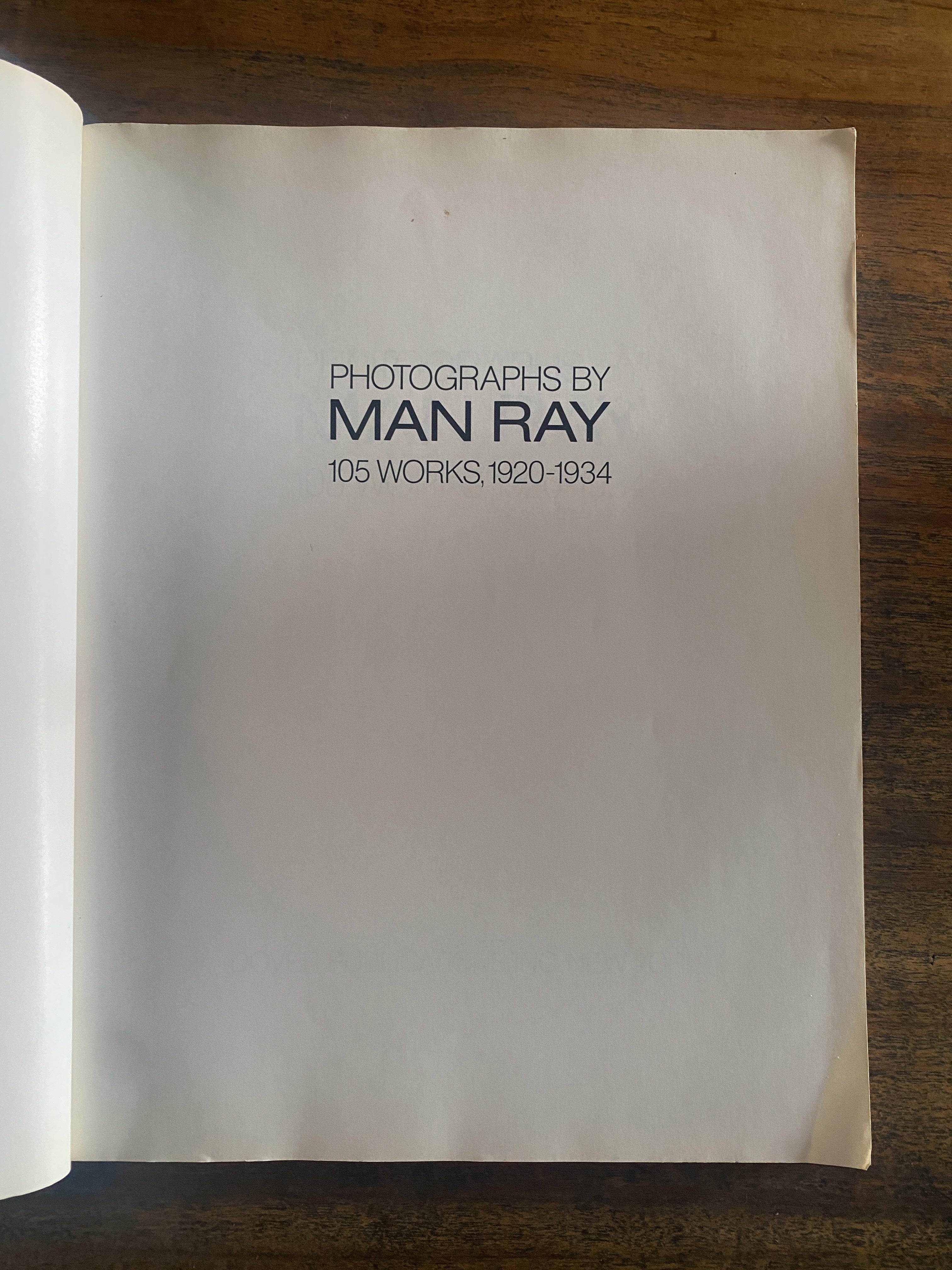 Photographs By Man Ray 105 Works 1920-1934
