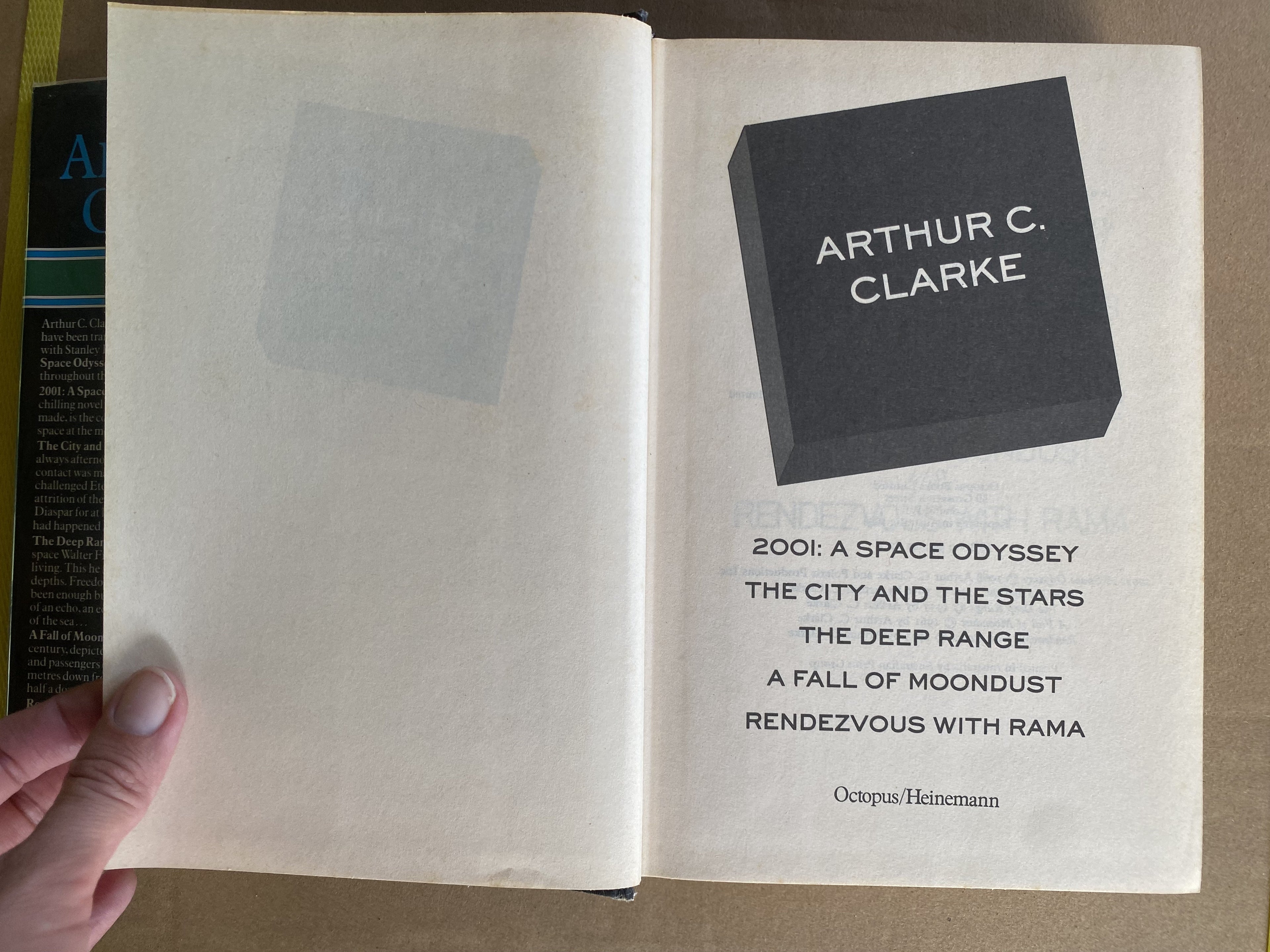 2001: A Space Odyssey; The City and the Stars; The Deep Range; A Fall of Moondust; Rendezvous with Rama — Clarke, Arthur C.