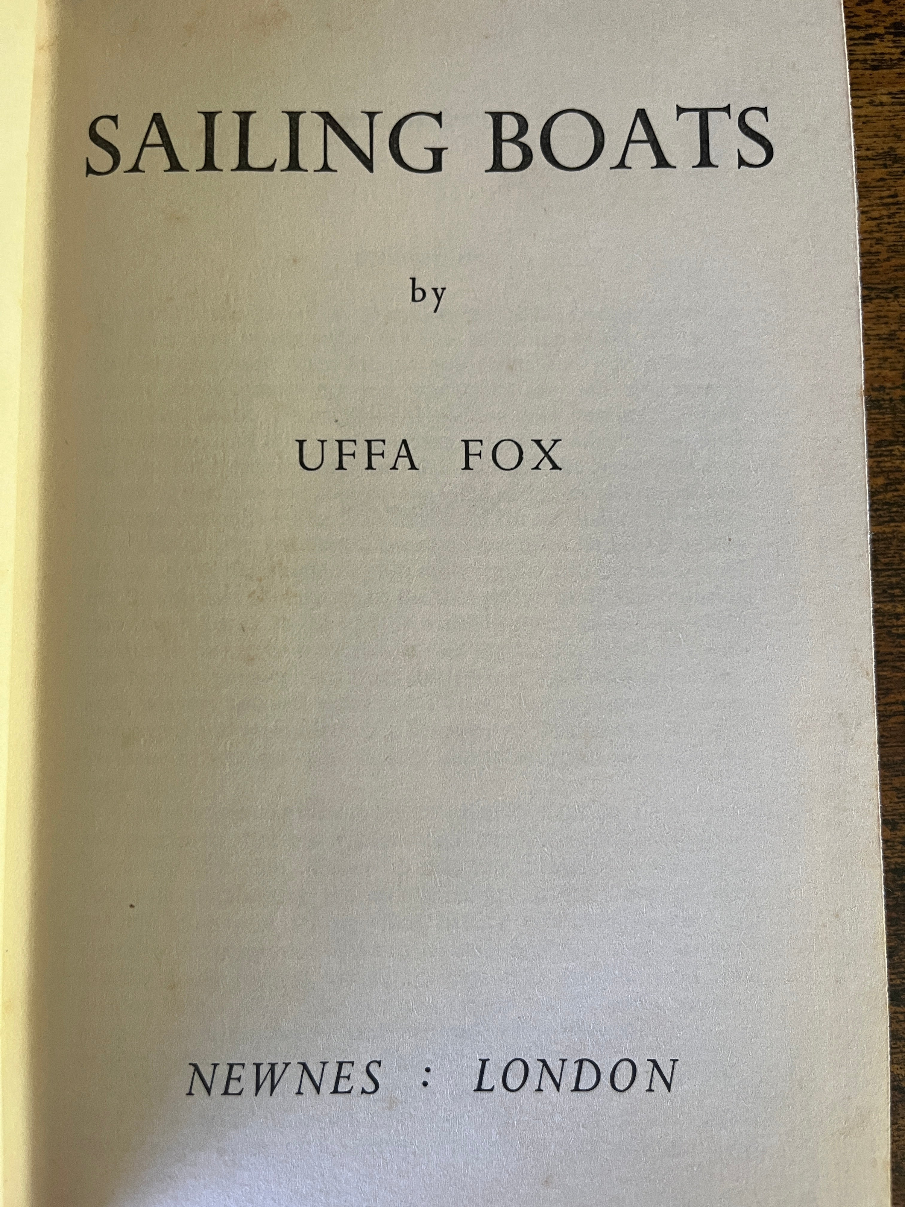 Sailing Boats - Fox, Uffa