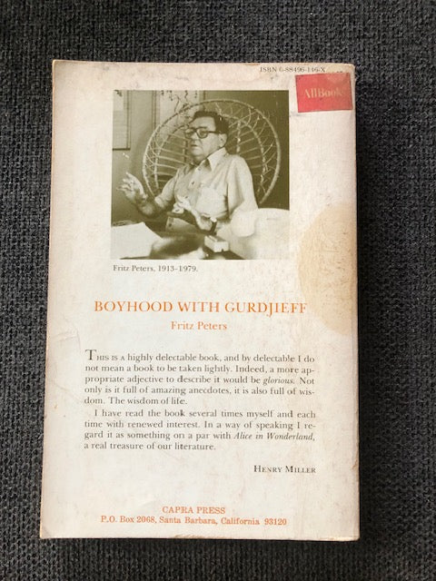 Boyhood with Gurdjieff — Fritz Peters