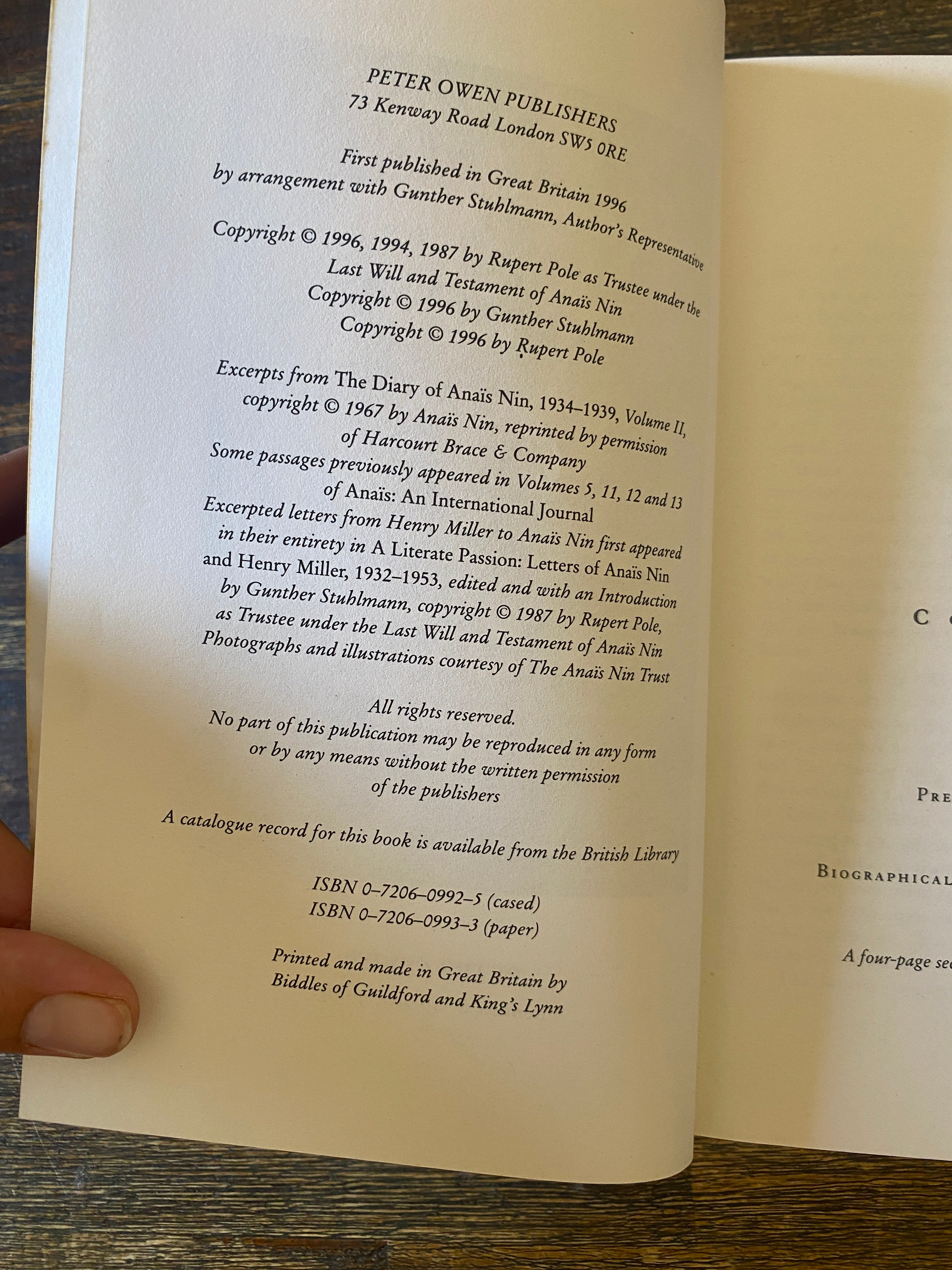 Fire (From a journal of love) — Nin, Anais