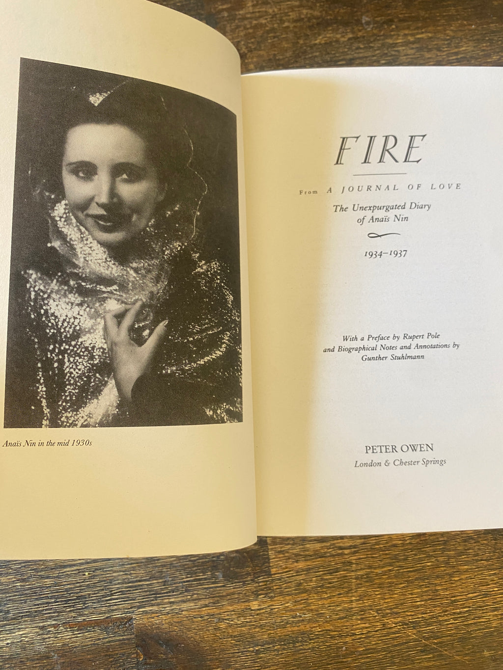 Fire (From a journal of love) — Nin, Anais