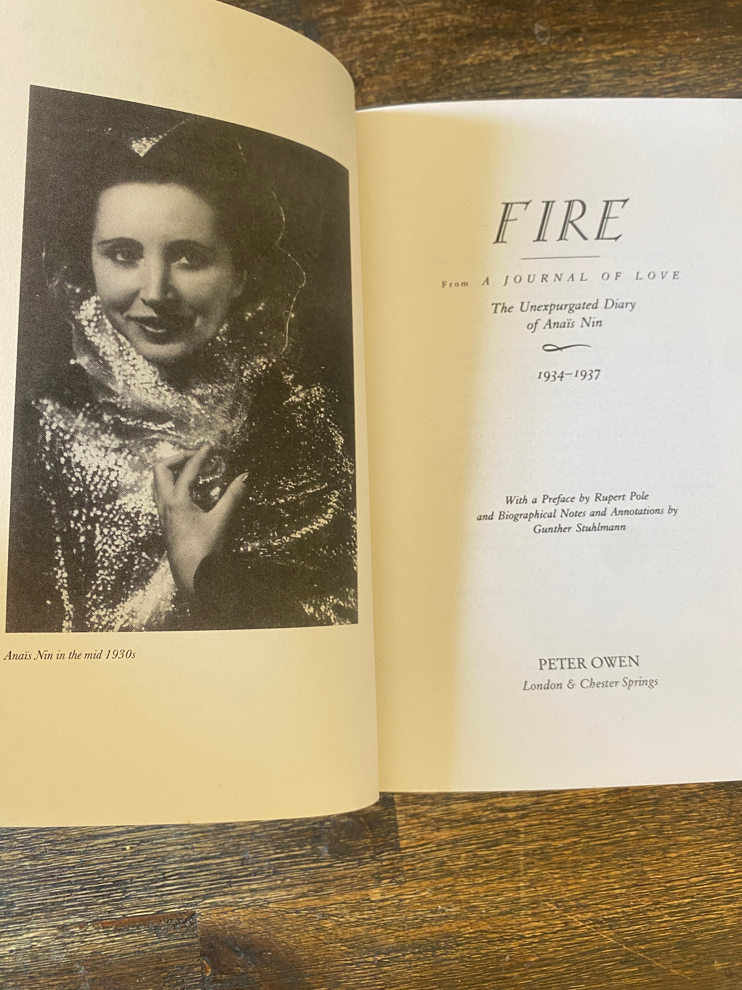 Fire (From a journal of love) — Nin, Anais