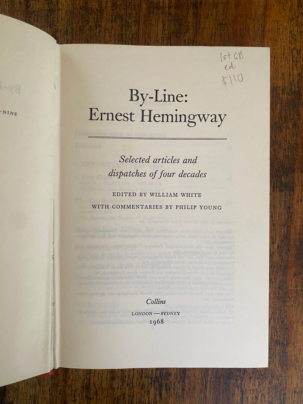 By-Line - Hemingway, Ernest