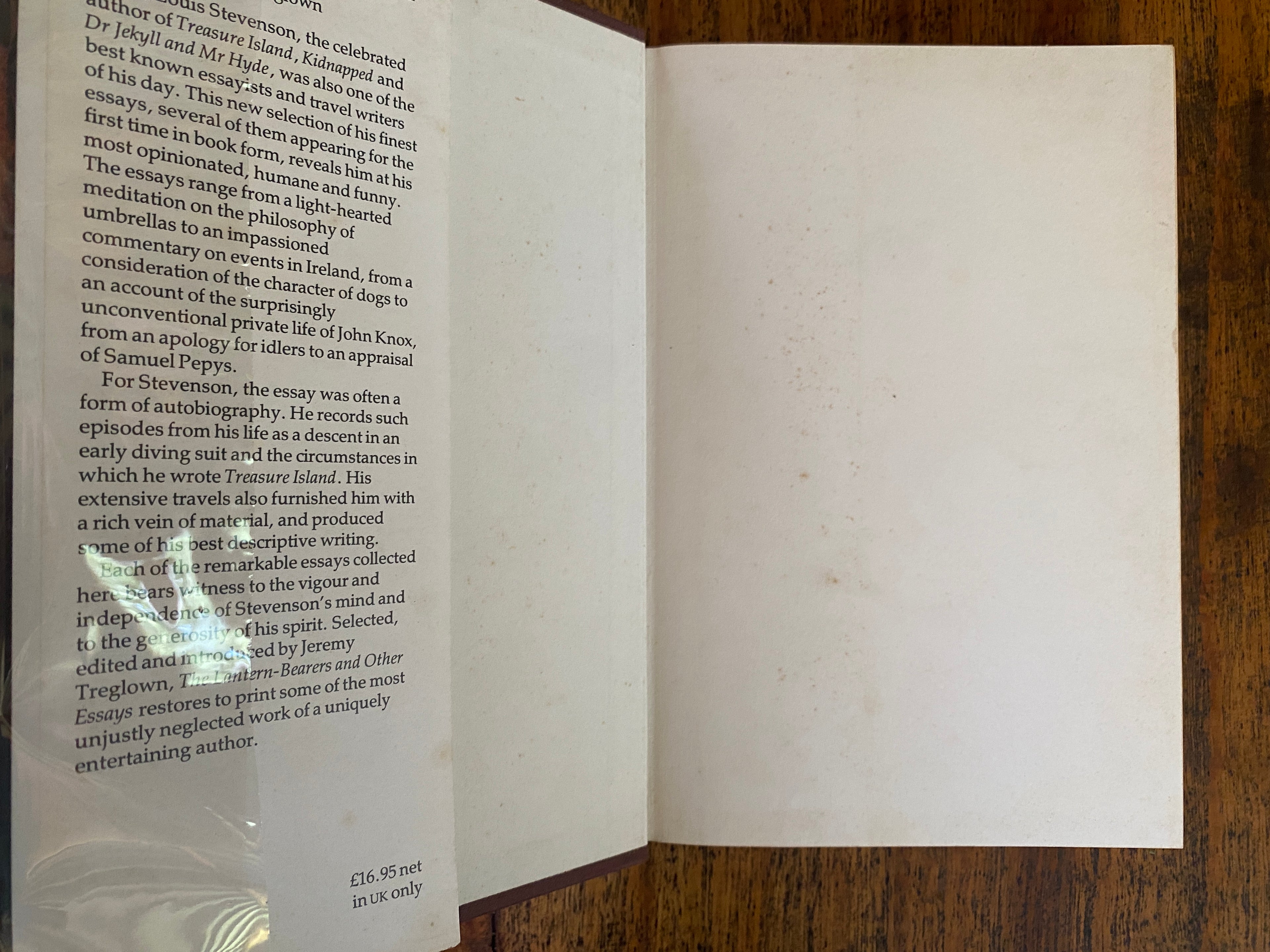 The Lantern Bearers and Other Essays - Stevenson, Robert Louis