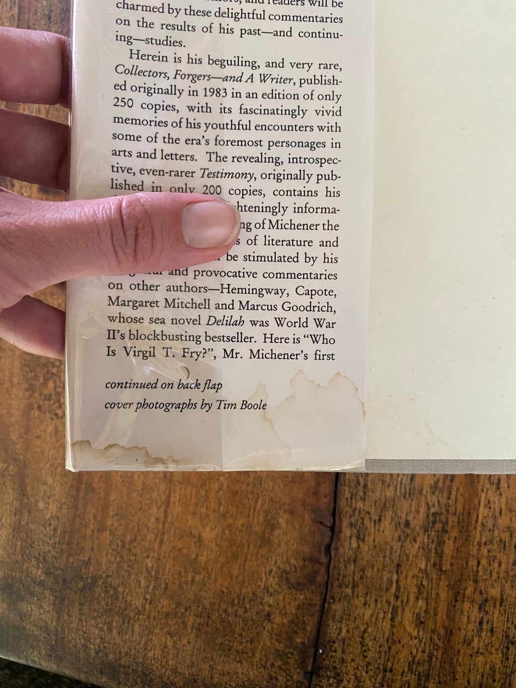 Literary Reflections; Michener on Michener, Hemingway, Capote & Others — Michener, James A.