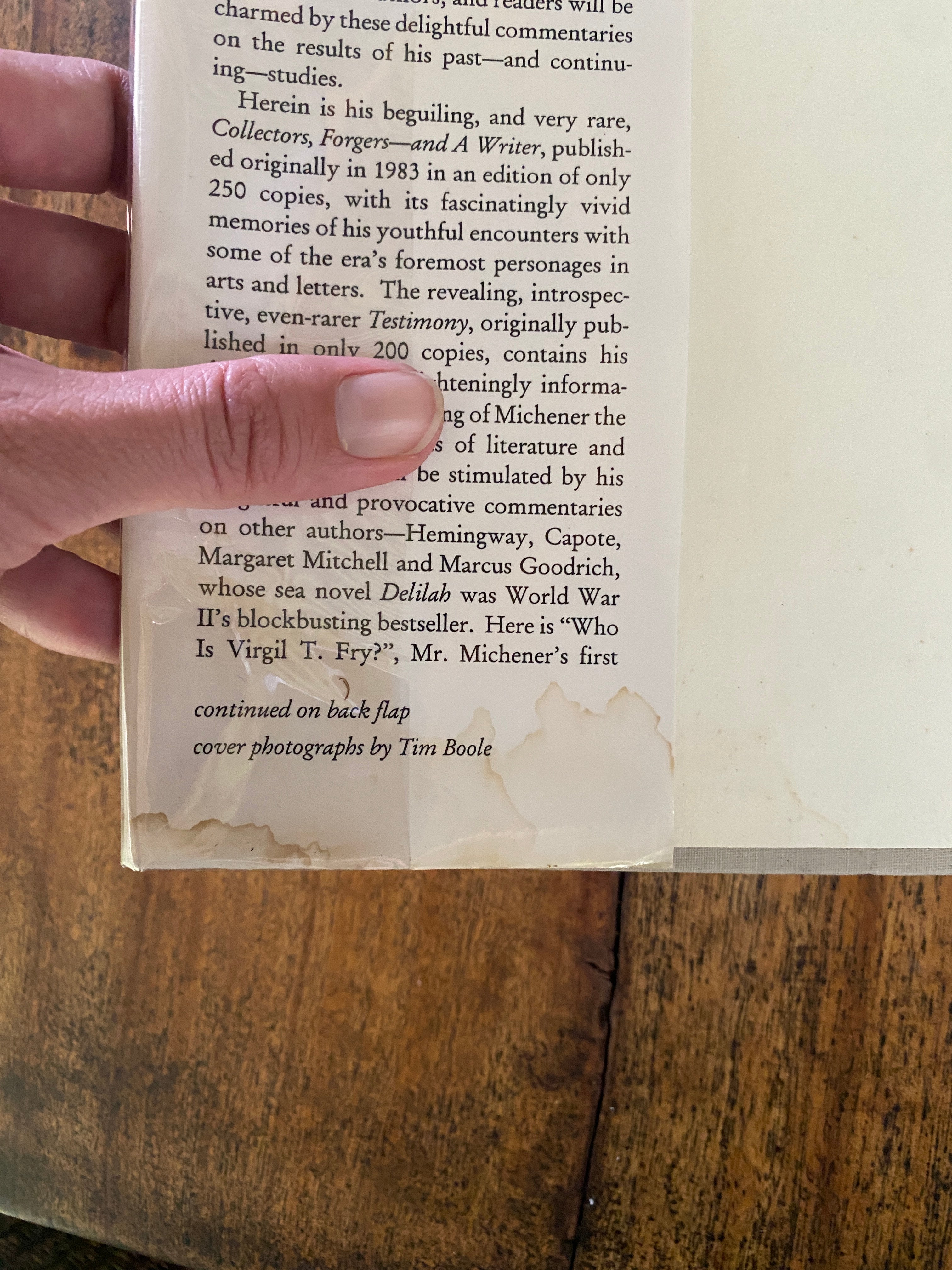 Literary Reflections; Michener on Michener, Hemingway, Capote & Others — Michener, James A.