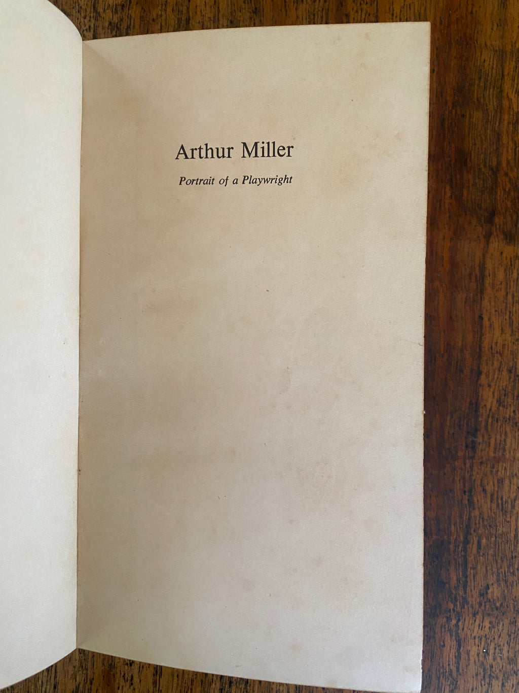 Portrait of a Playwright — Miller, Arthur