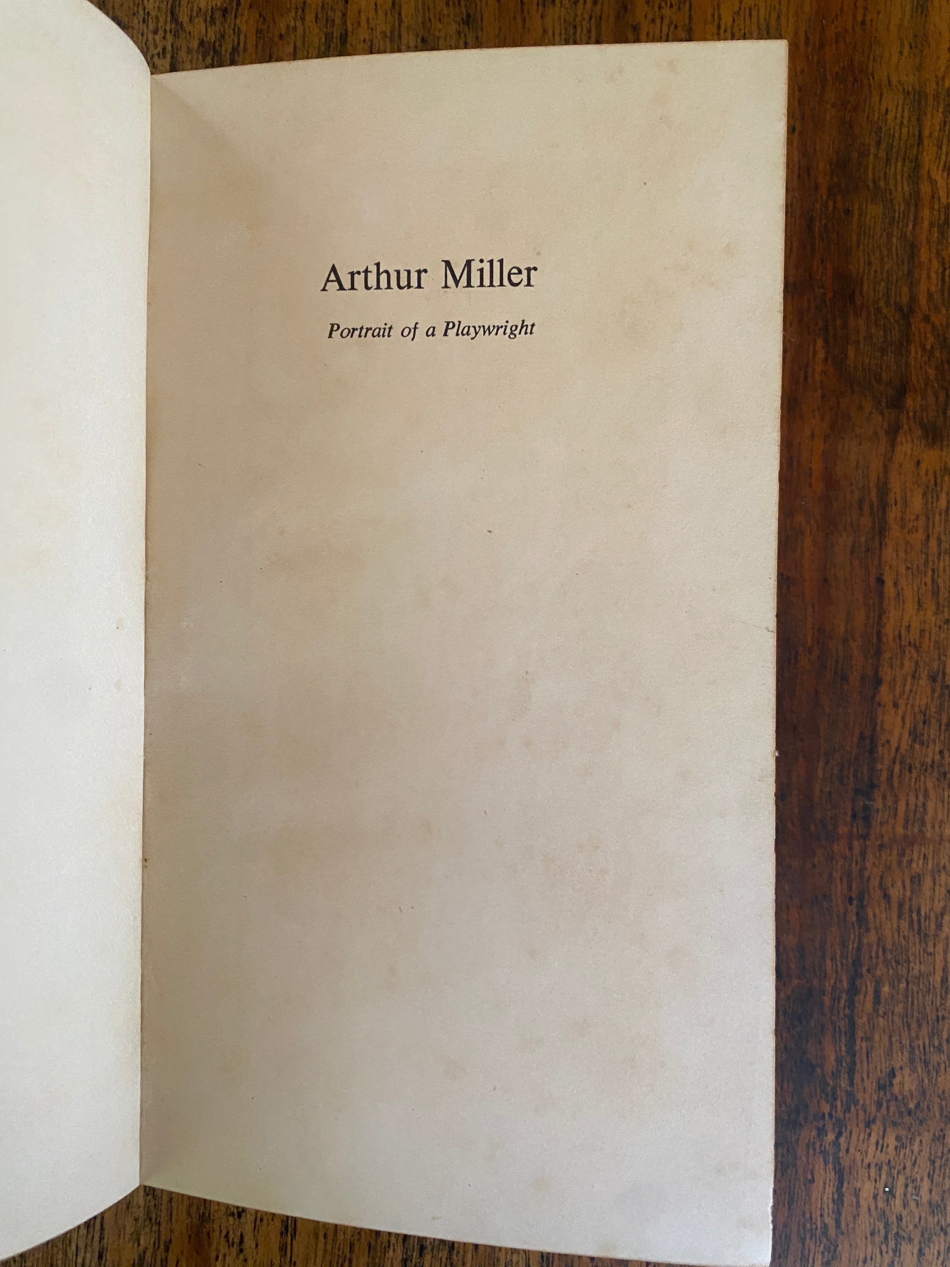 Portrait of a Playwright - Miller, Arthur