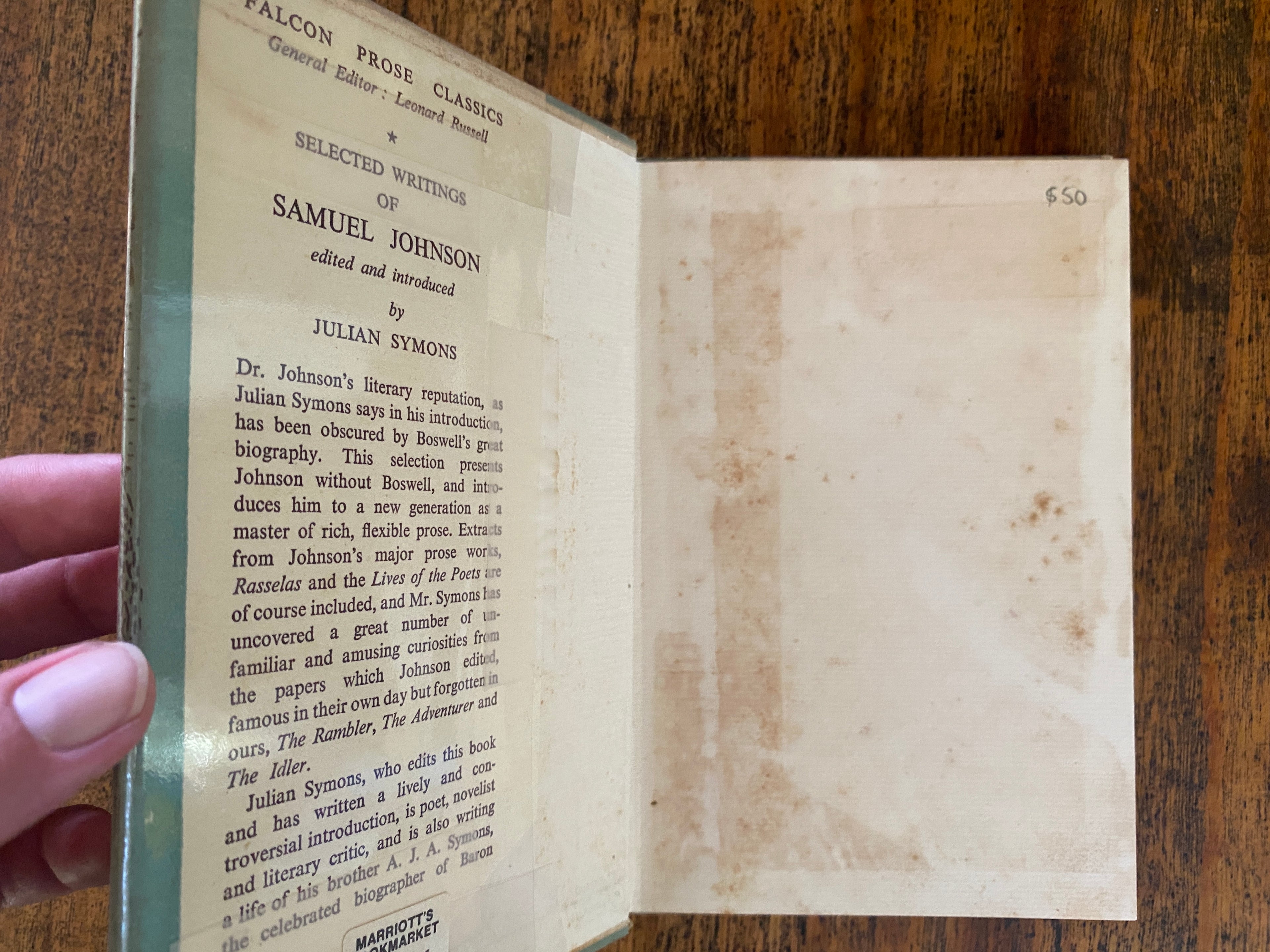 Selected Writings of Samuel Johnson - Johnson, Samuel