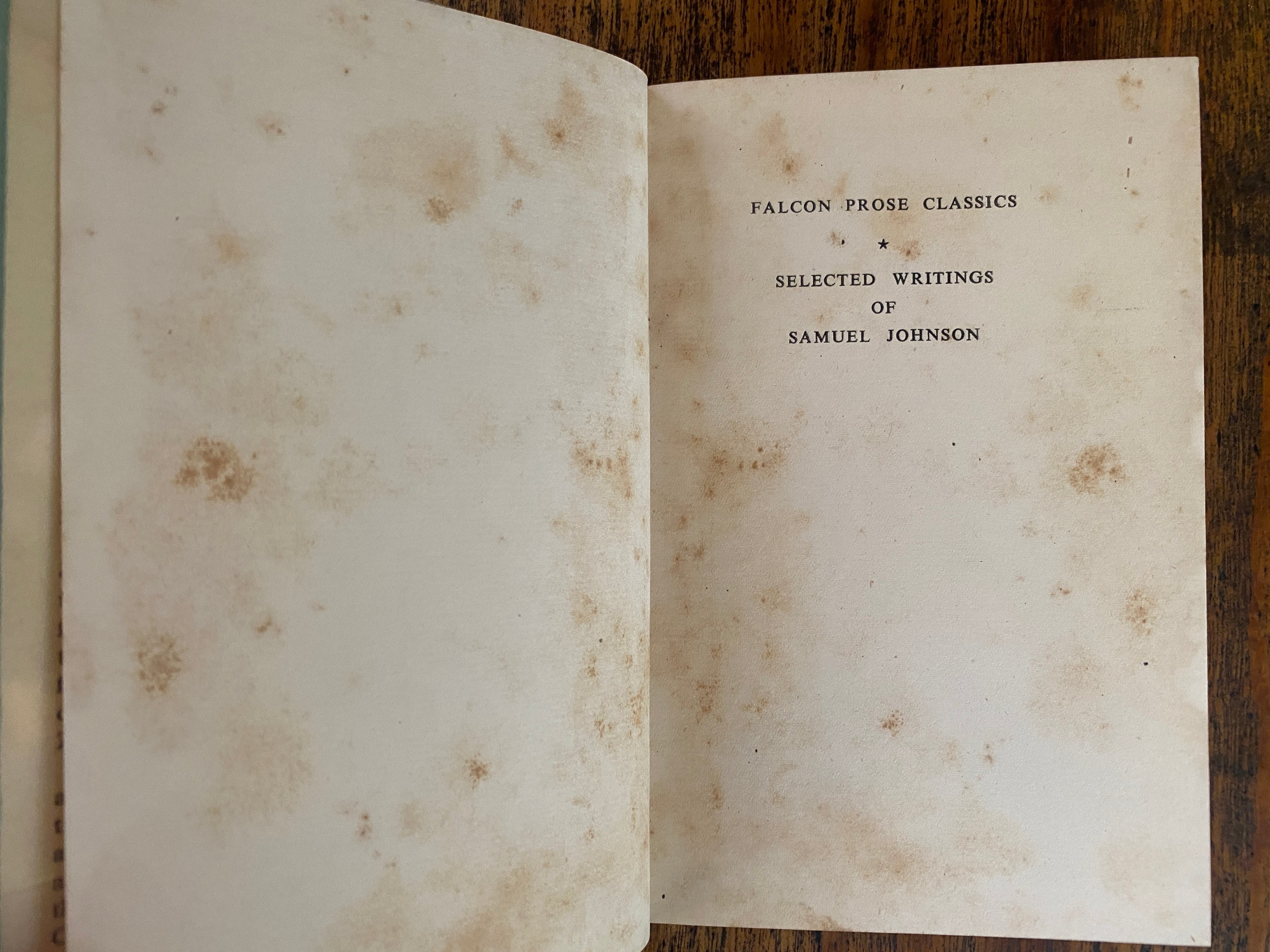 Selected Writings of Samuel Johnson - Johnson, Samuel