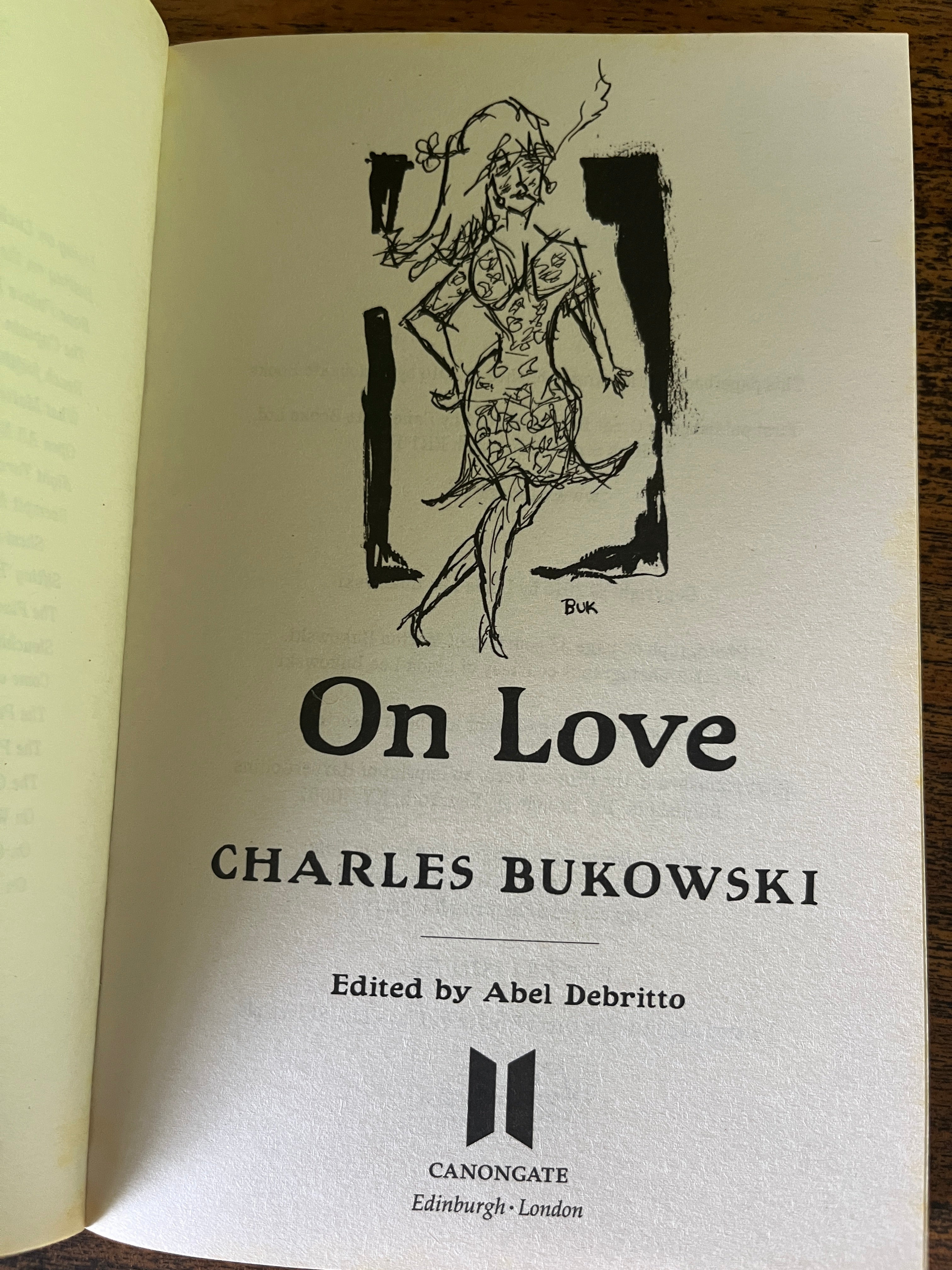 On Love - Bukowski, Charles