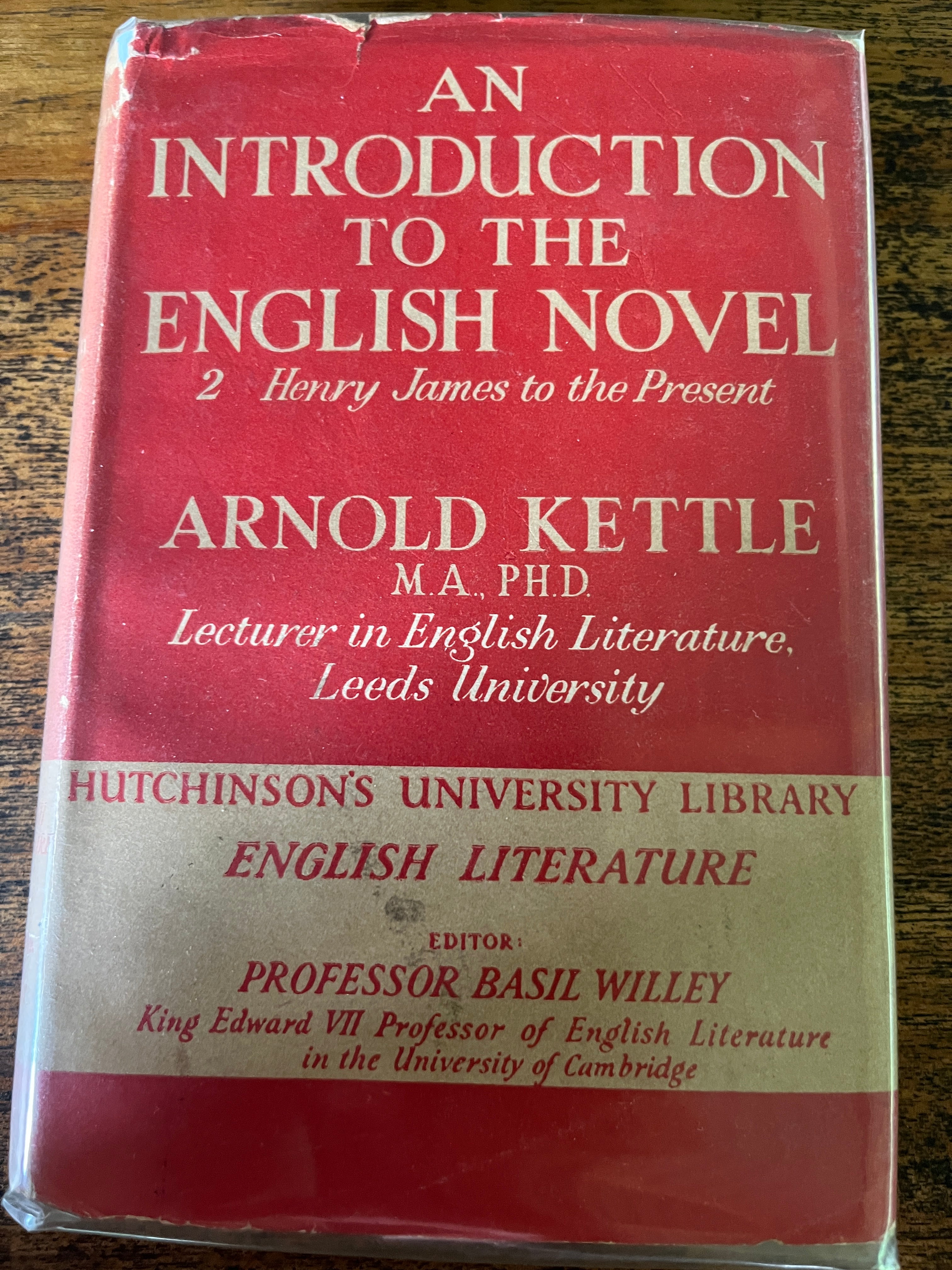 An Introduction To The English Novel - Kettle, Arnold