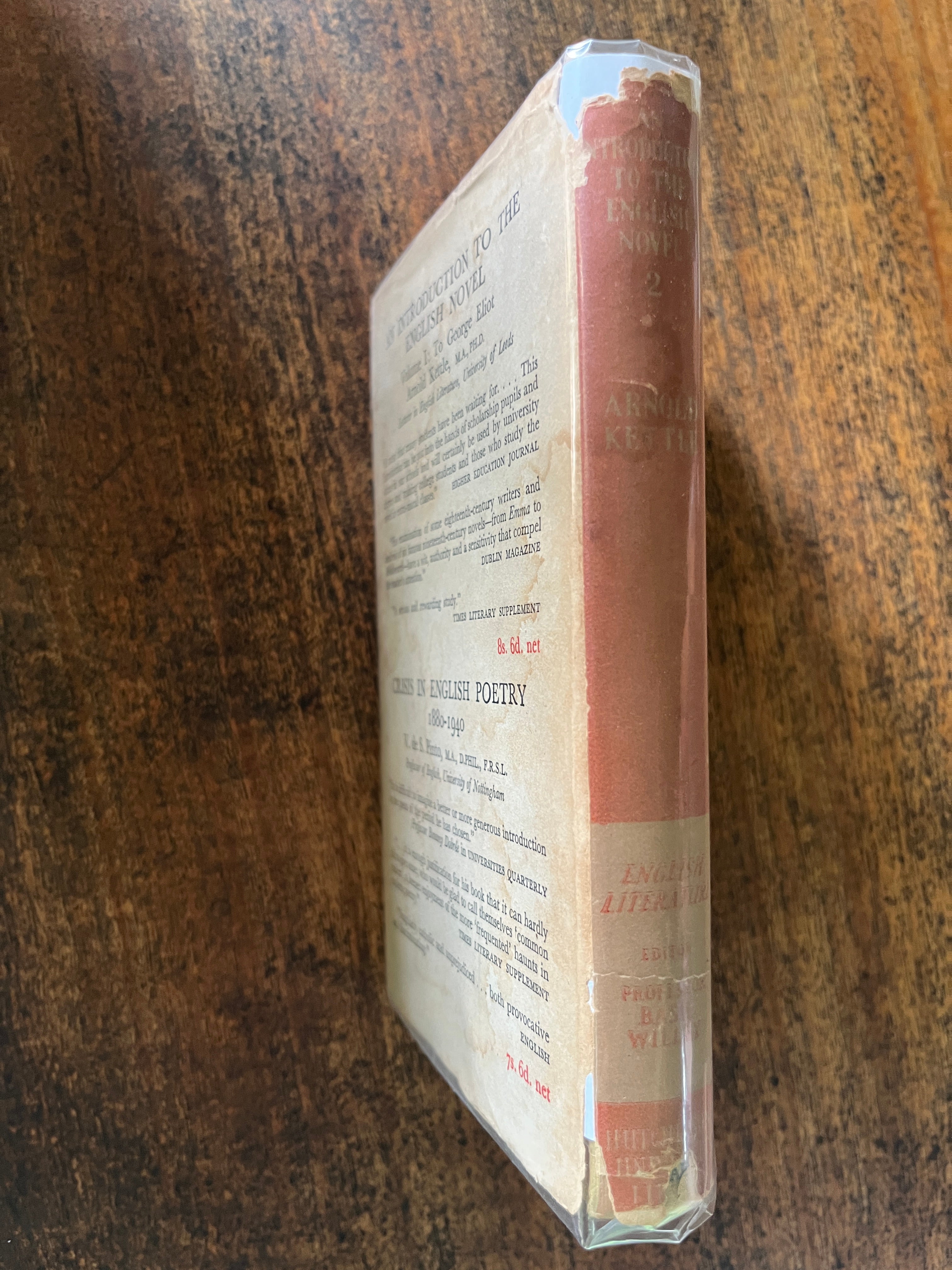 An Introduction To The English Novel - Kettle, Arnold