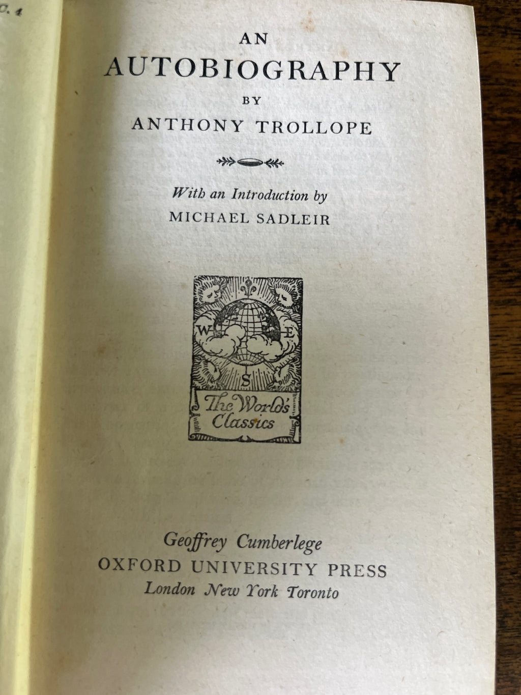 An Autobiography — Trollope, Anthony