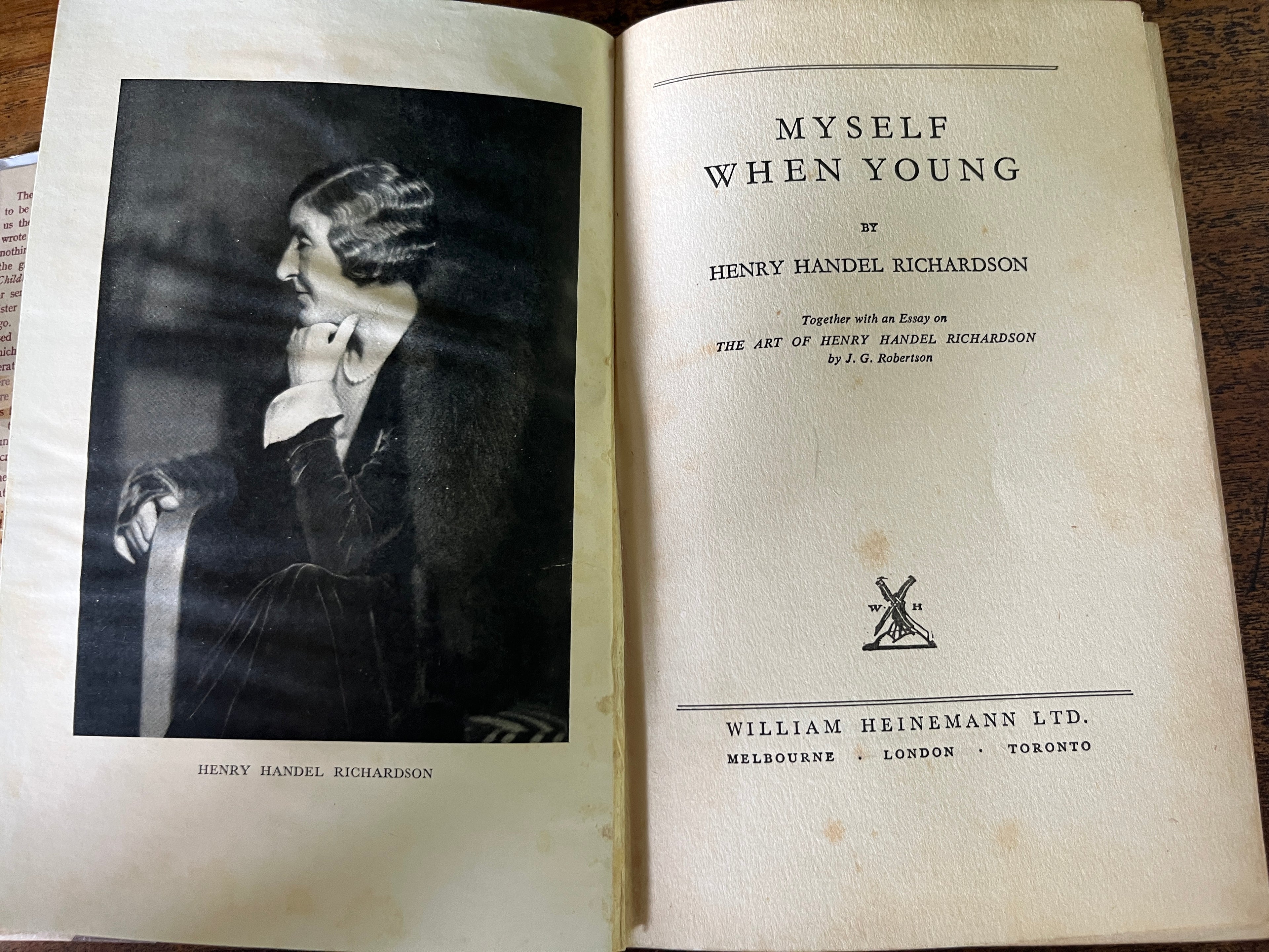 Myself When Young - Richardson, Henry Handel