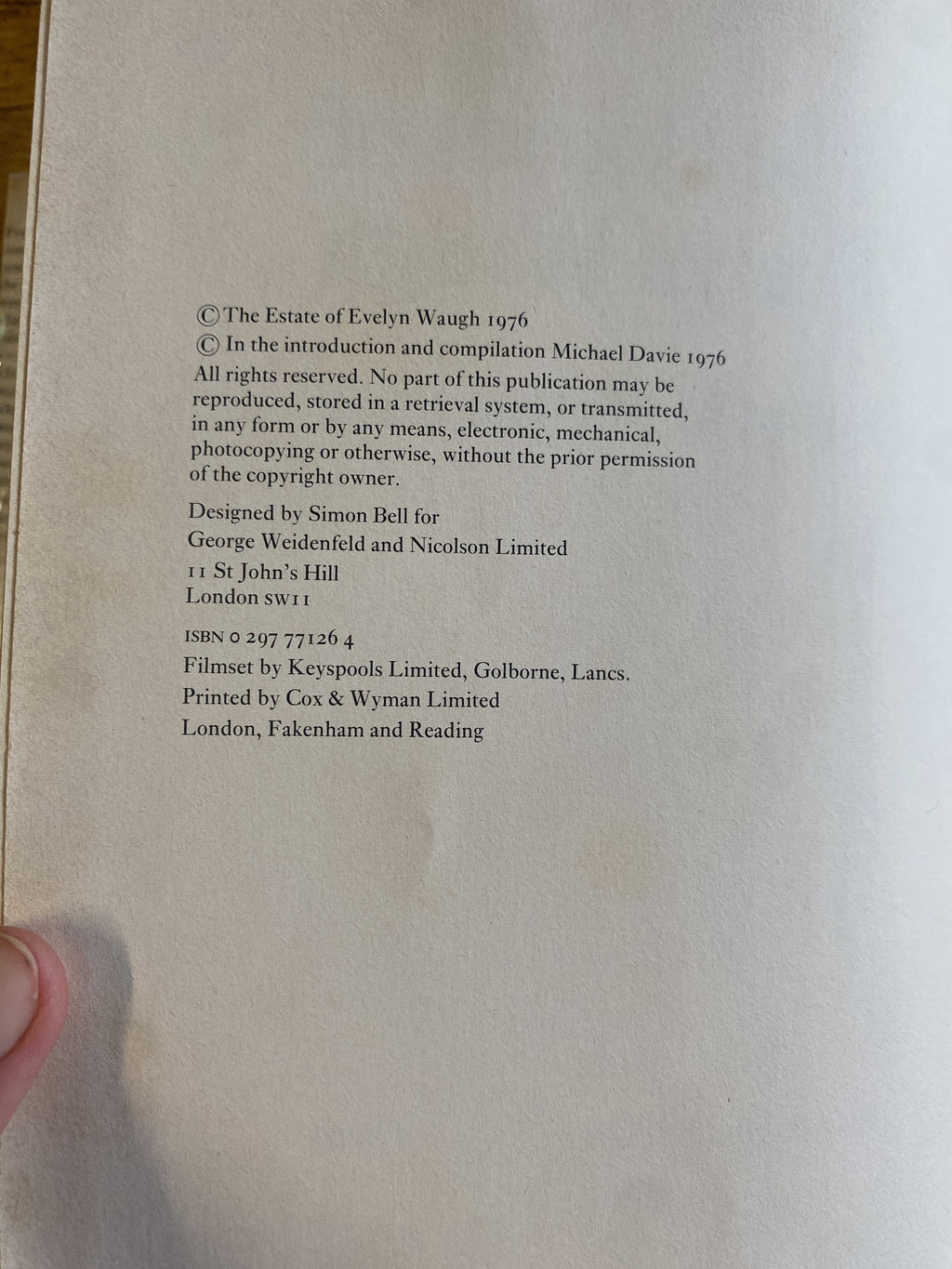 The Diaries Of Evelyn Waugh — Waugh, Evelyn (Davie, Michael ed.)