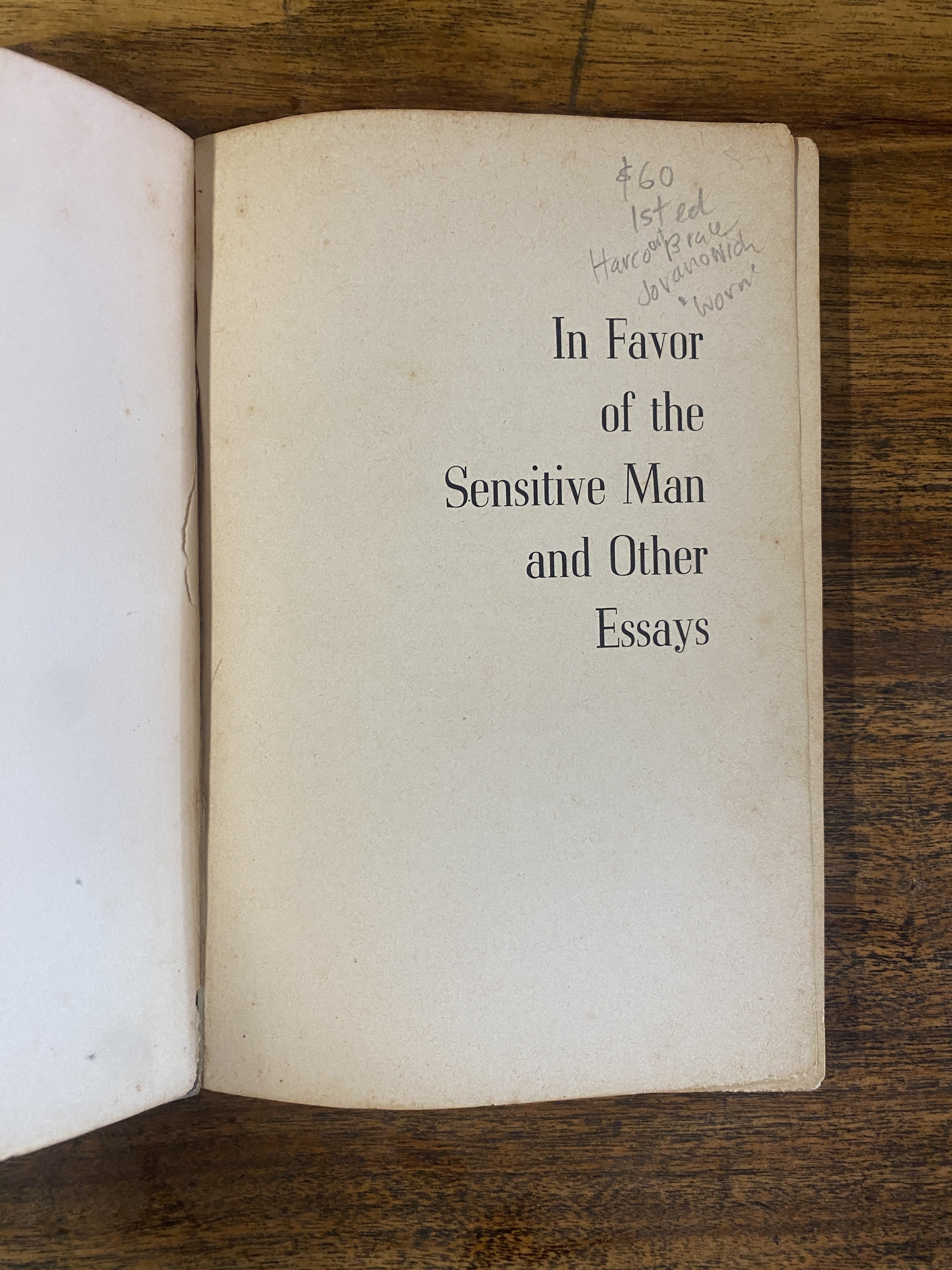 In Favour of the Sensitive Man and other essays — Nin, Anais