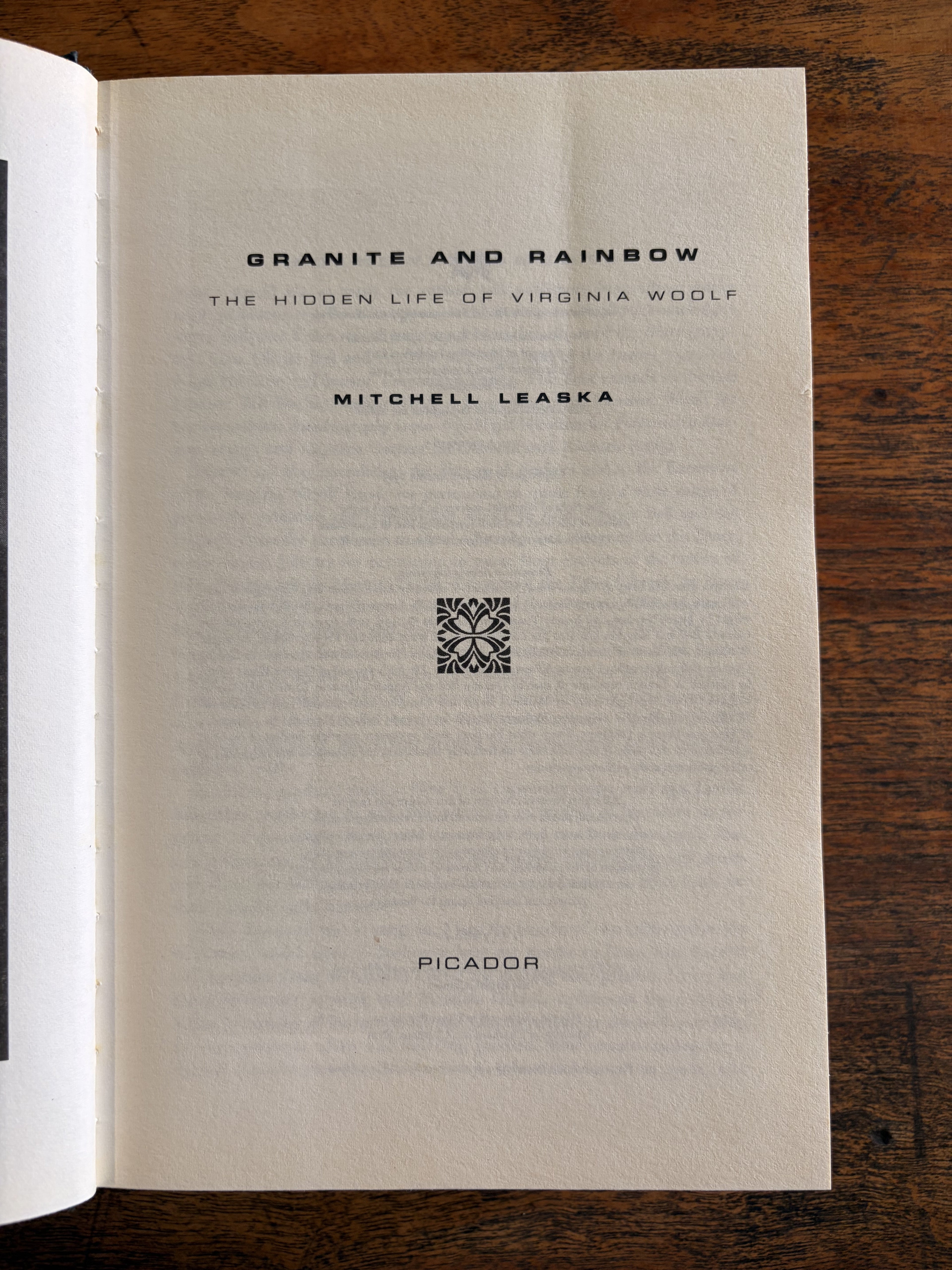 Granite and Rainbow The Hidden Life of Virginia Woolf — Leaska, Mitchell