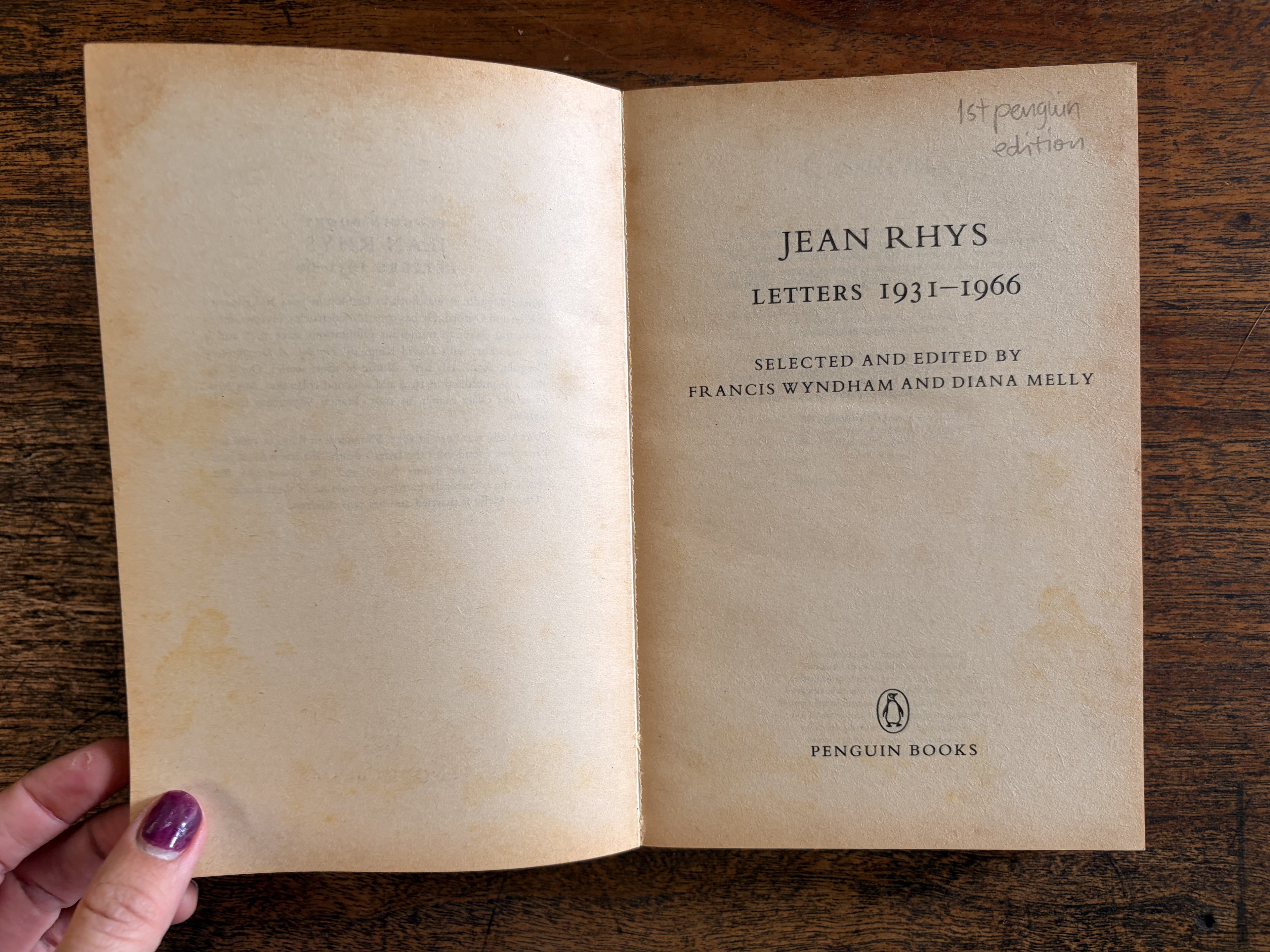 Jean Rhys Letters 1931-66 — Rhys, Jean