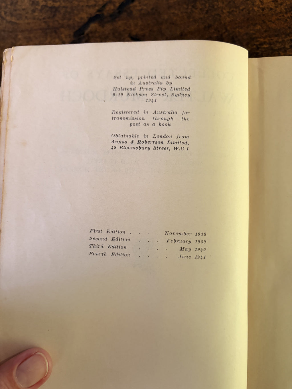 Collected Essays — Murdoch, Walter