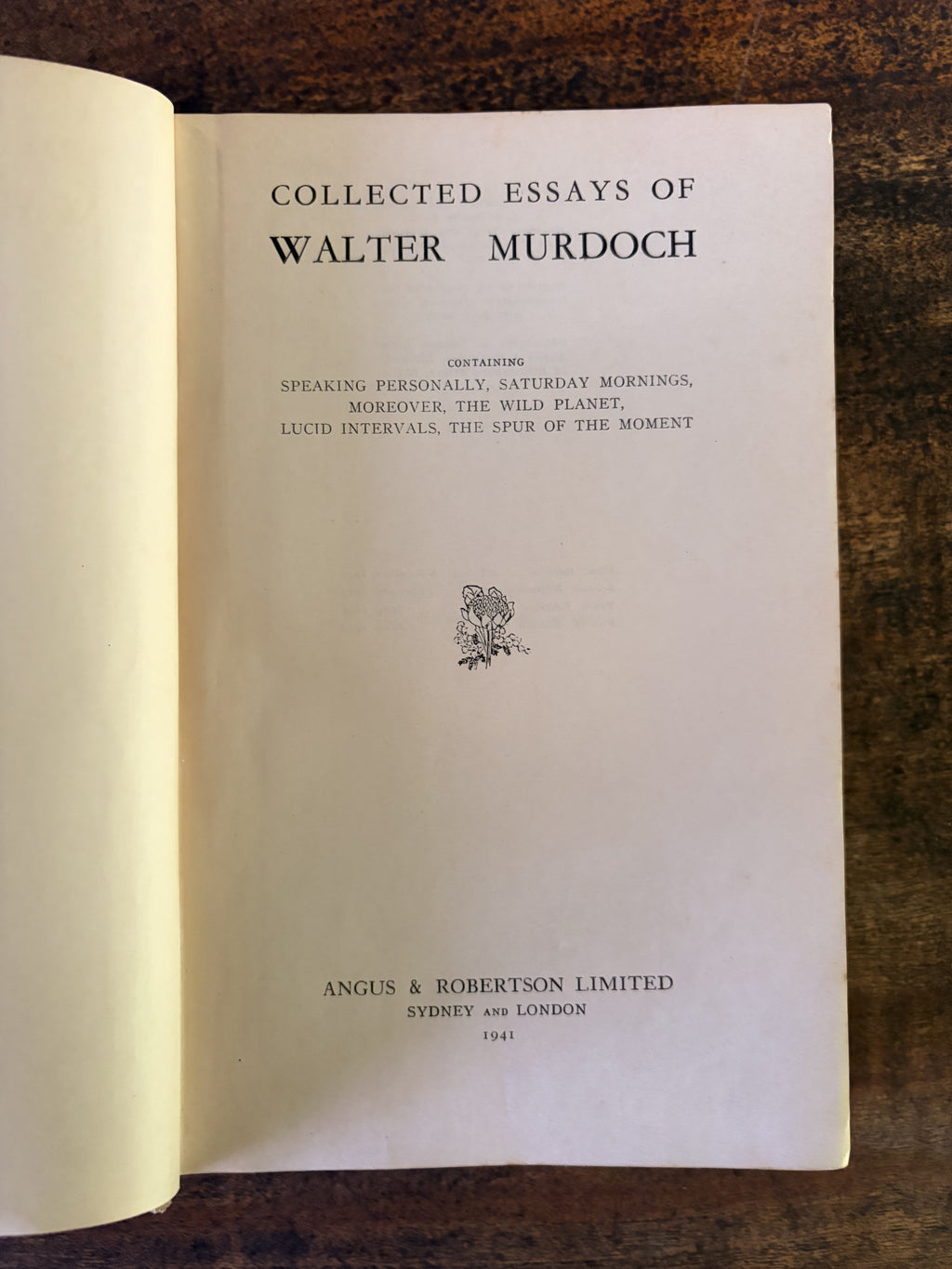 Collected Essays — Murdoch, Walter