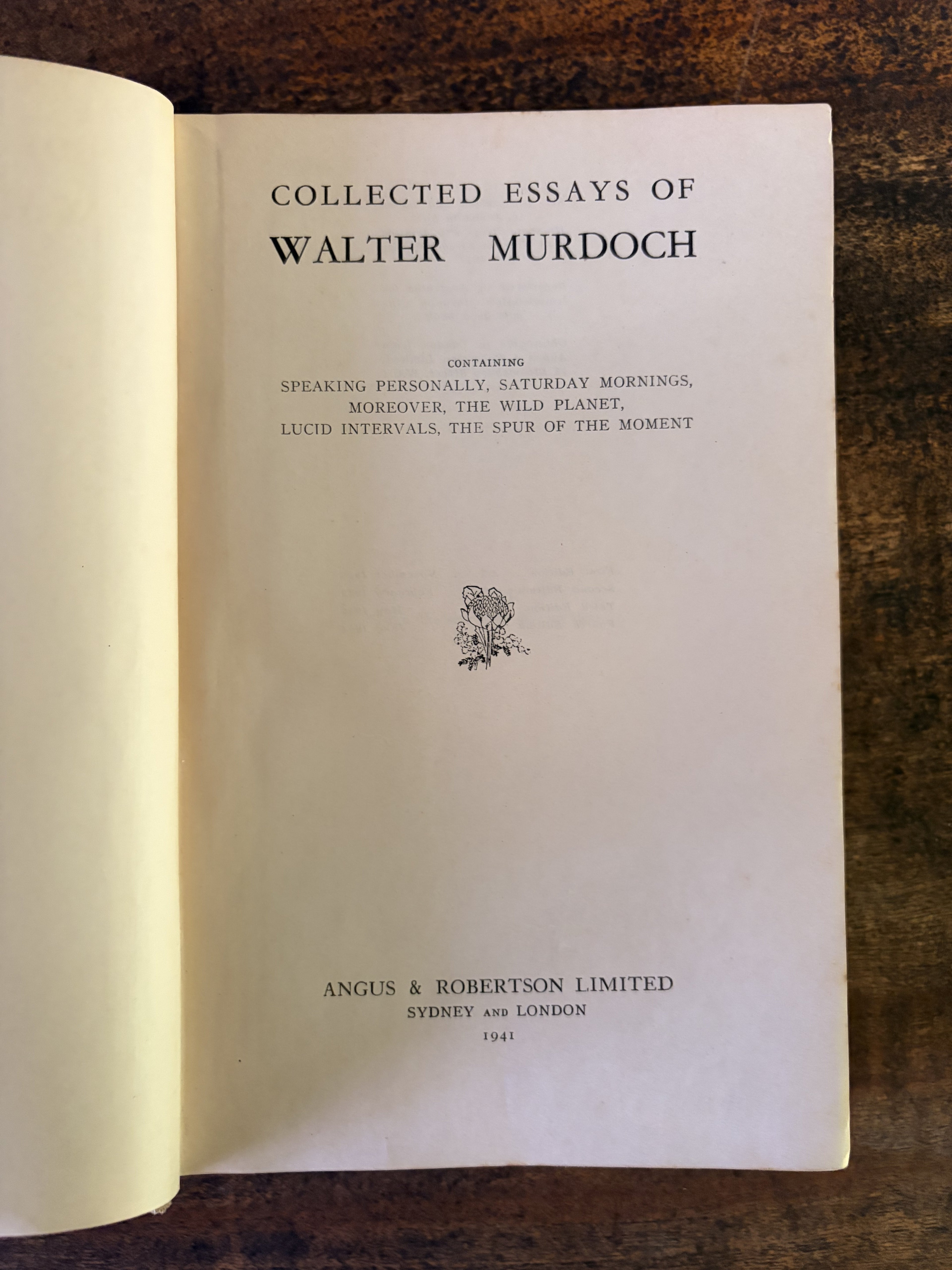 Collected Essays — Murdoch, Walter
